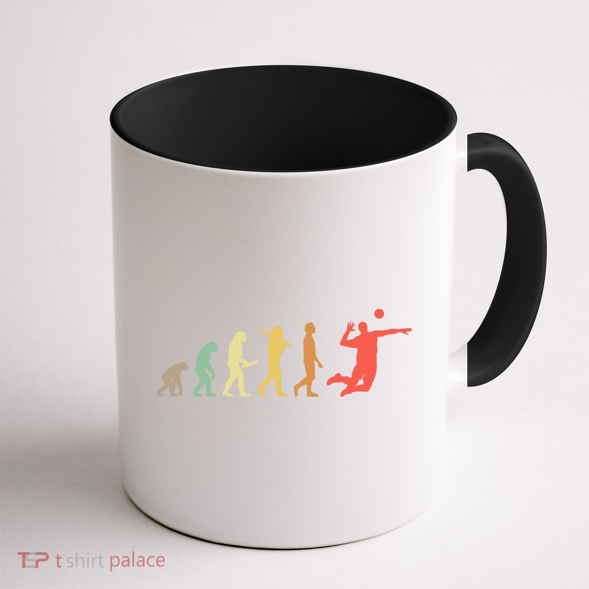 Retro Volleyball Evolution Gift For Volleyball Players Gift Coffee Mug
