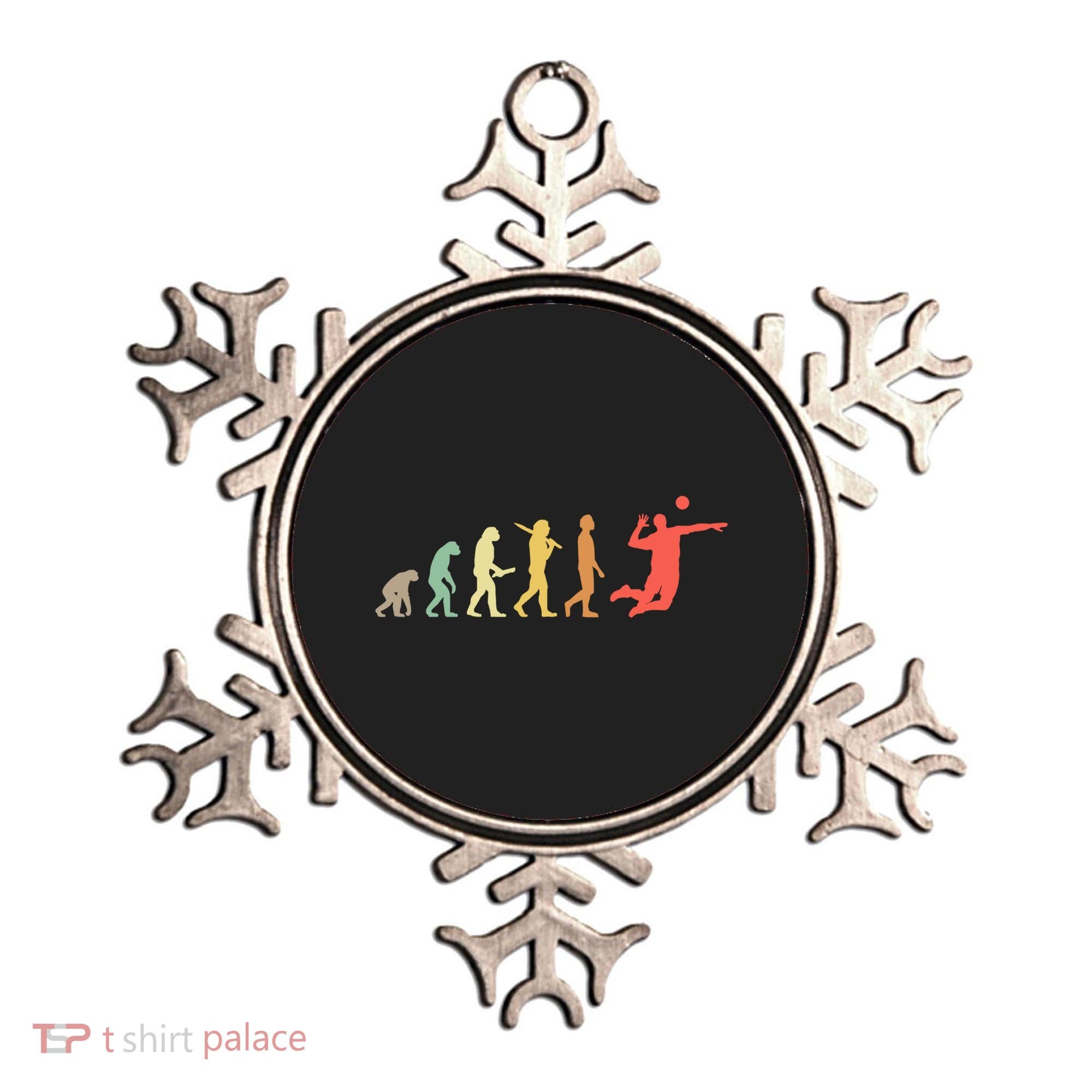Retro Volleyball Evolution Gift For Volleyball Players Gift Ornament
