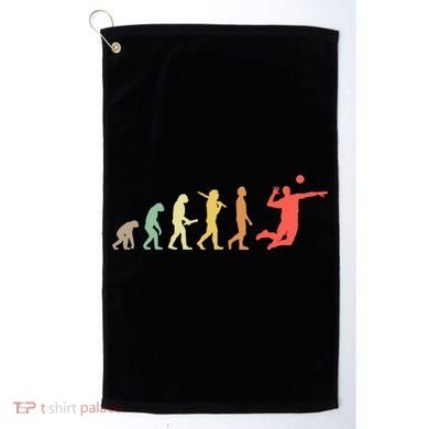 Retro Volleyball Evolution Gift For Volleyball Players Gift Golf Towel