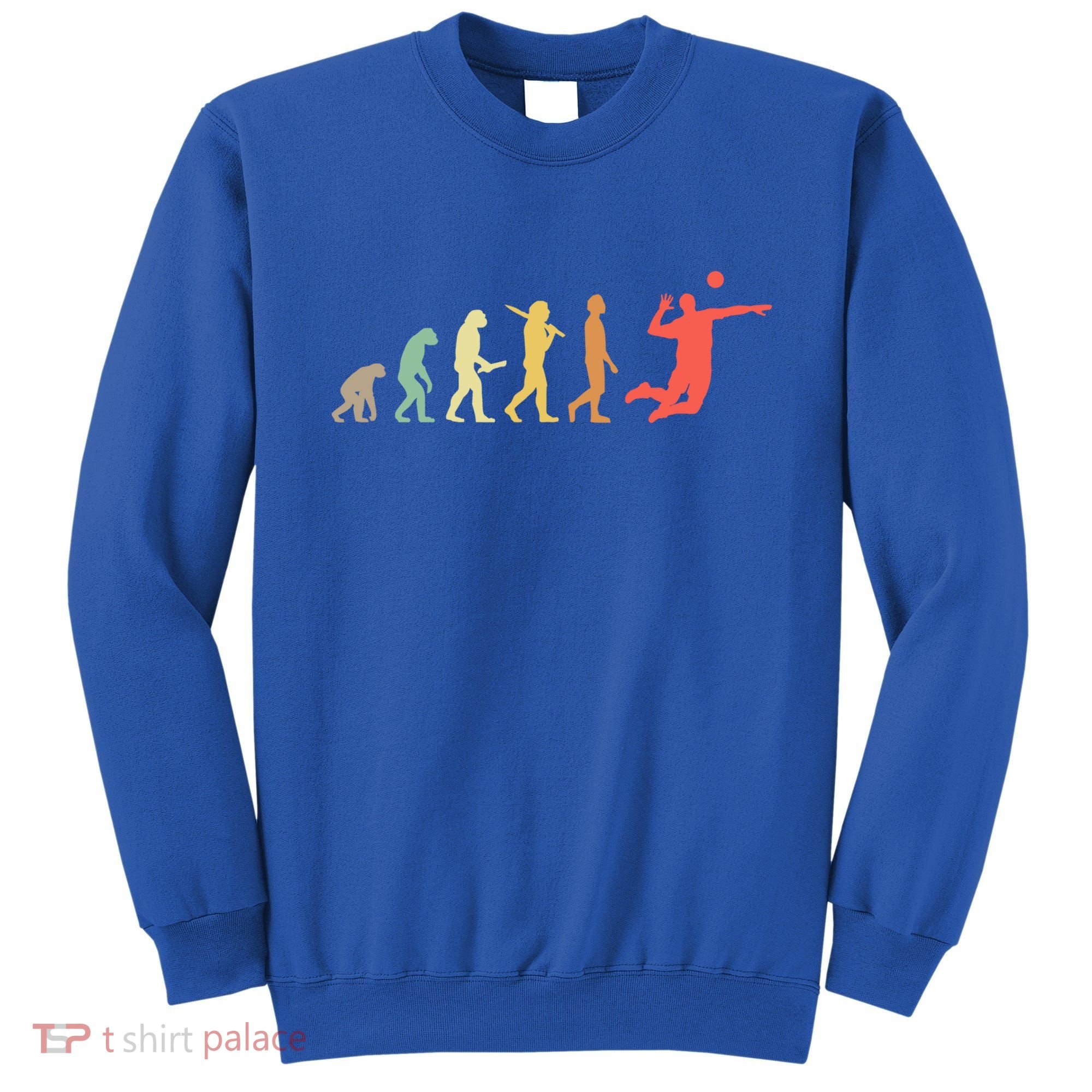 Retro Volleyball Evolution Gift For Volleyball Players Gift Sweatshirt