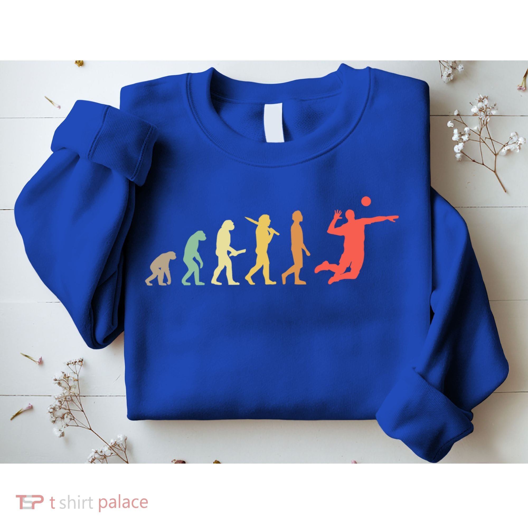 Retro Volleyball Evolution Gift For Volleyball Players Gift Sweatshirt