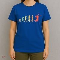 Retro Volleyball Evolution Gift For Volleyball Players Gift T-Shirt thumb 4