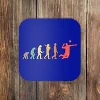 Retro Volleyball Evolution Gift For Volleyball Players Gift Coaster thumb 0