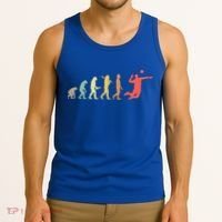 Retro Volleyball Evolution Gift For Volleyball Players Gift Tank Top thumb 3