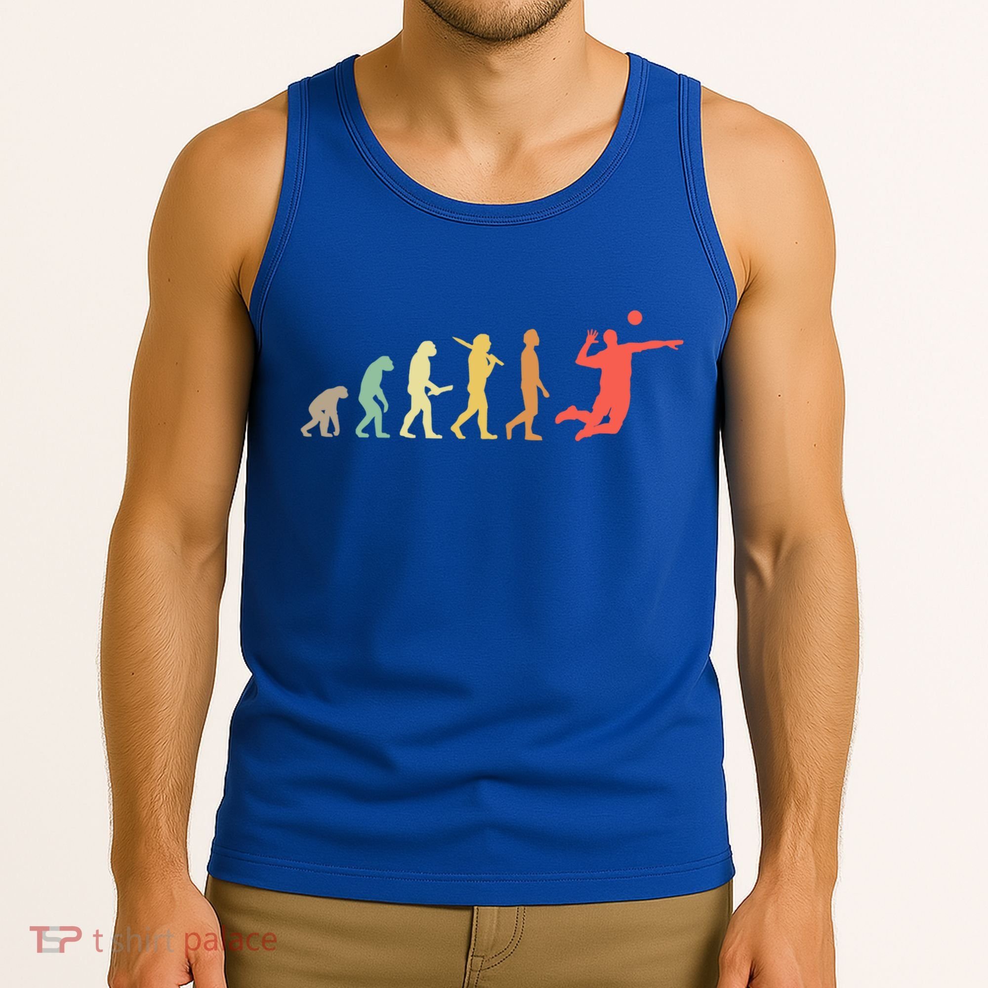 Retro Volleyball Evolution Gift For Volleyball Players Gift Tank Top
