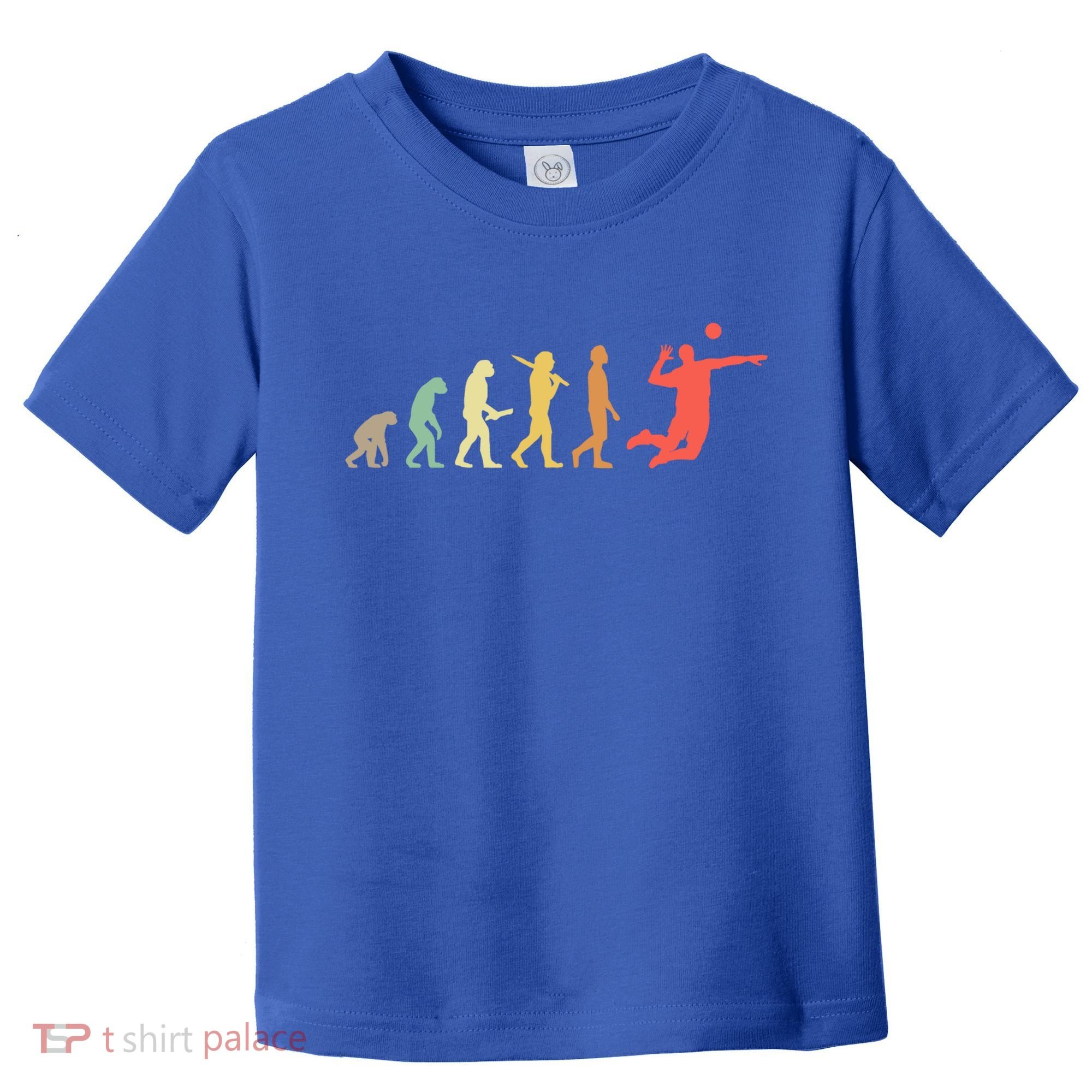 Retro Volleyball Evolution Gift For Volleyball Players Gift Toddler T-Shirt