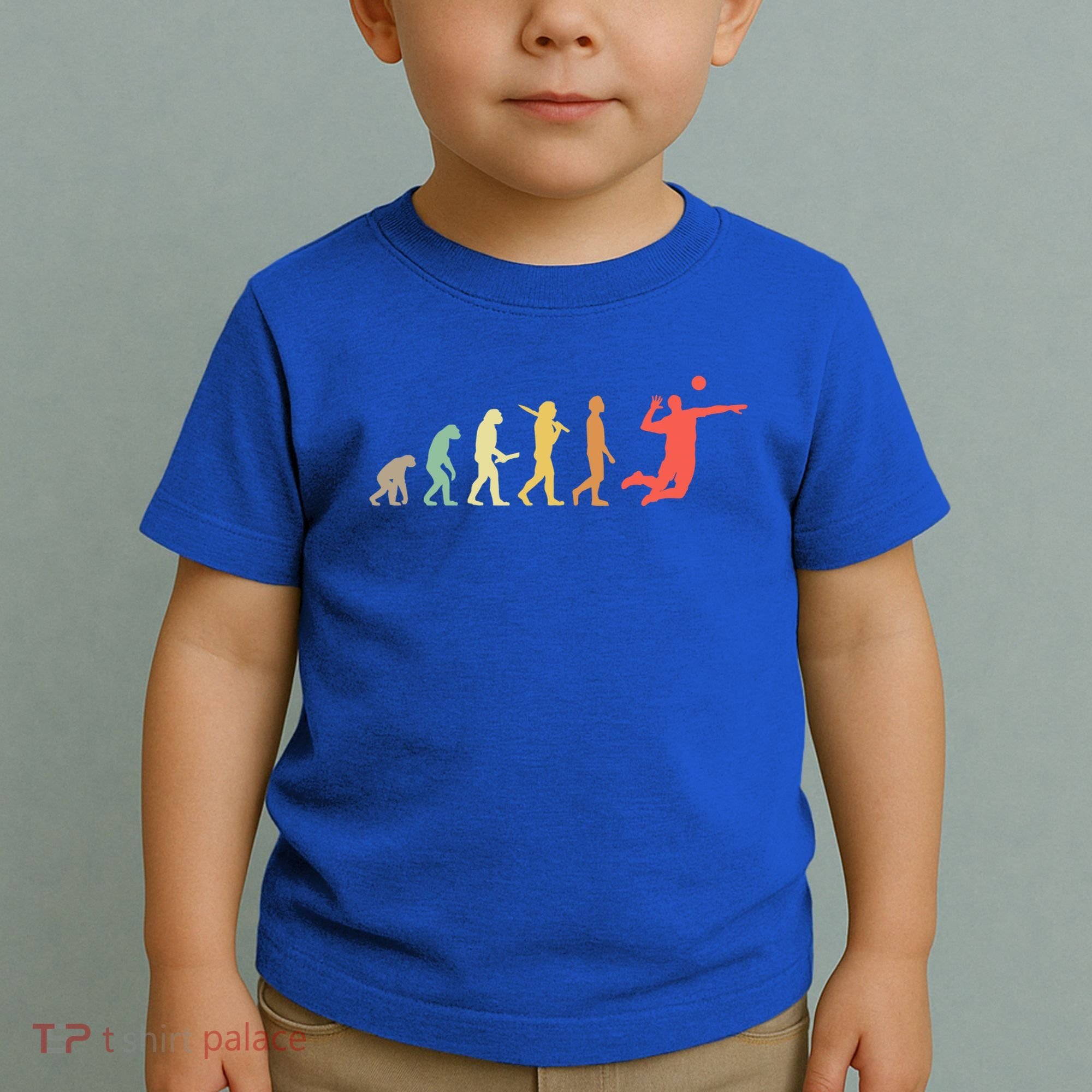 Retro Volleyball Evolution Gift For Volleyball Players Gift Toddler T-Shirt