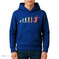 Retro Volleyball Evolution Gift For Volleyball Players Gift Kids Hoodie thumb 4