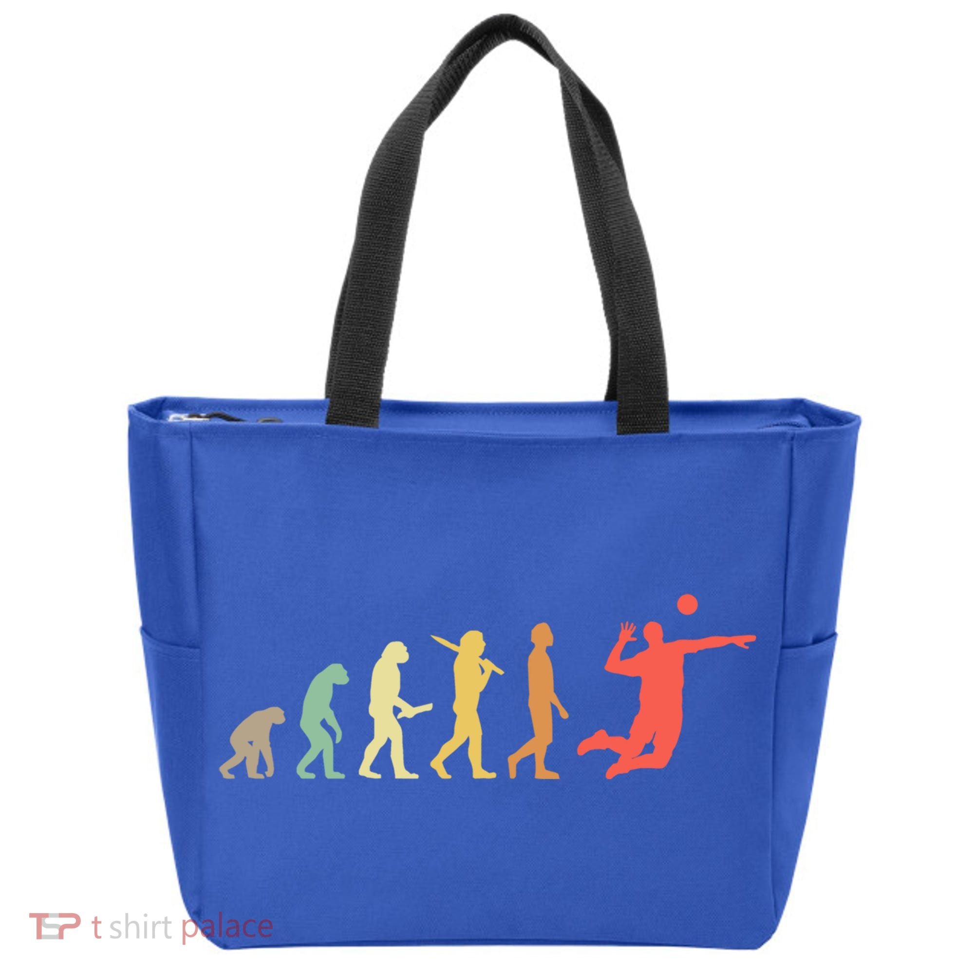 Retro Volleyball Evolution Gift For Volleyball Players Gift Tote Bag
