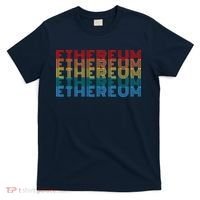 Retro Vintage Ethereum, Crypto Currency, Blockchain, ETH Logo, ETH Coin Lovers T-Shirt thumb 0
