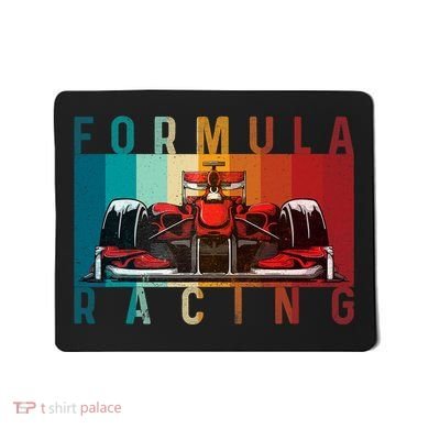 Retro Vintage Formula Racing Car Silhouette Race Car Formula Mousepad