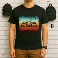 Retro Vintage Formula Racing Lovers Silhouette Race Car Fan Giftretro Vintage Fo T-Shirt thumb 6