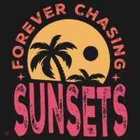 Retro Vintage Forever Chasing Sunsets Summer Vacation Outfit T-Shirt thumb 7