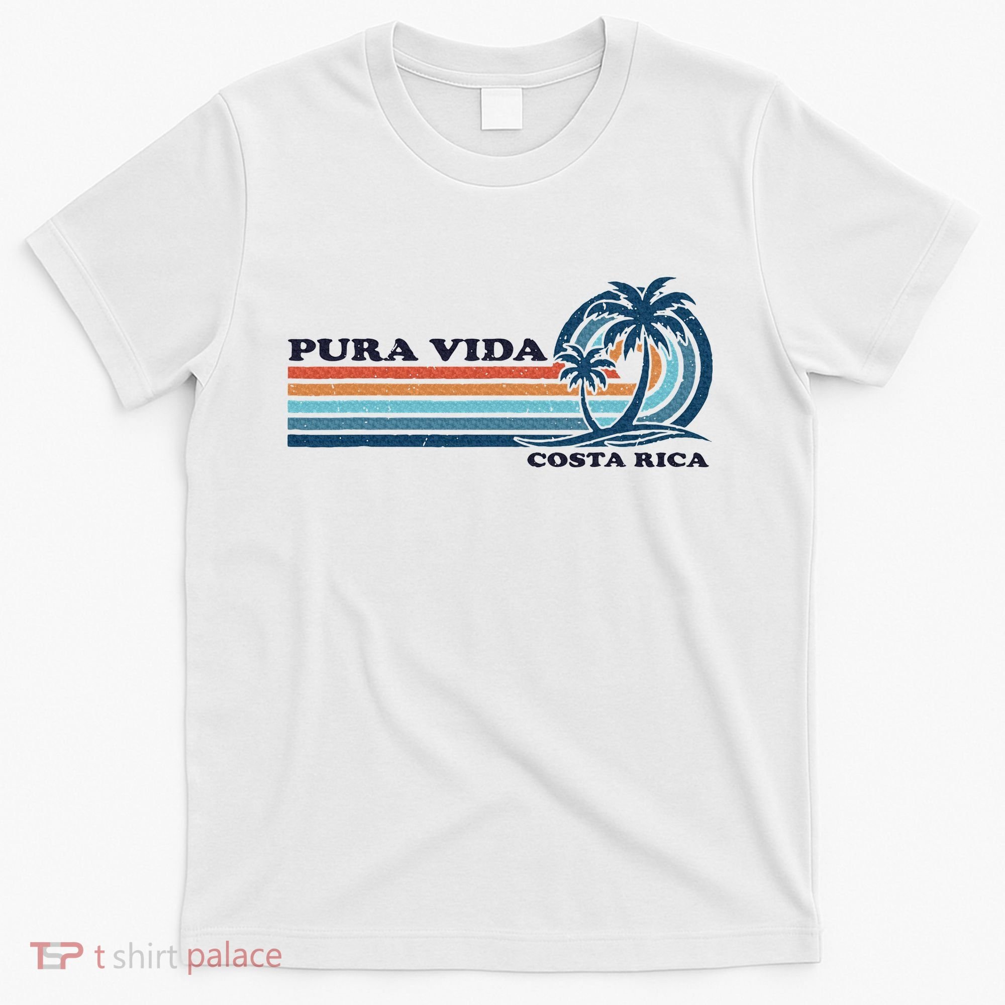 Retro Vintage Family Vacation Costa Rica Pura Vida T-Shirt