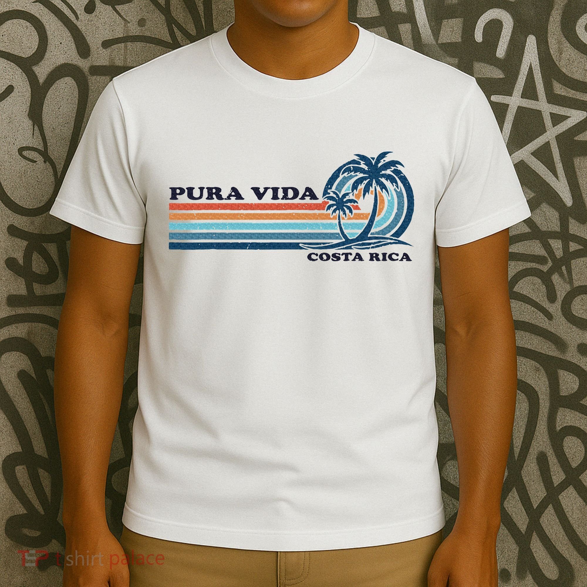 Retro Vintage Family Vacation Costa Rica Pura Vida T-Shirt