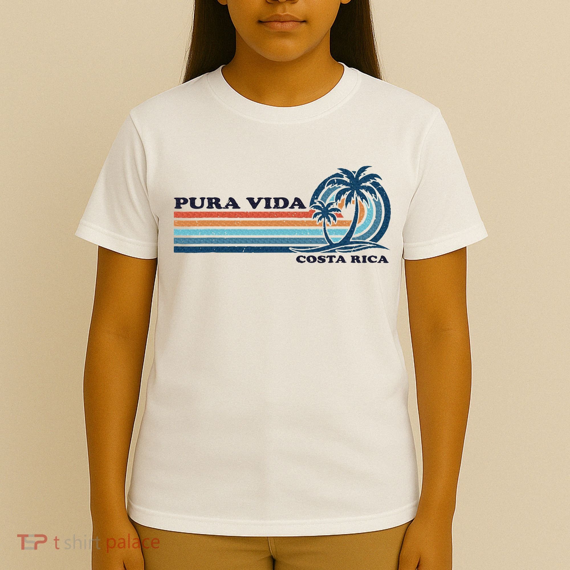 Retro Vintage Family Vacation Costa Rica Pura Vida T-Shirt