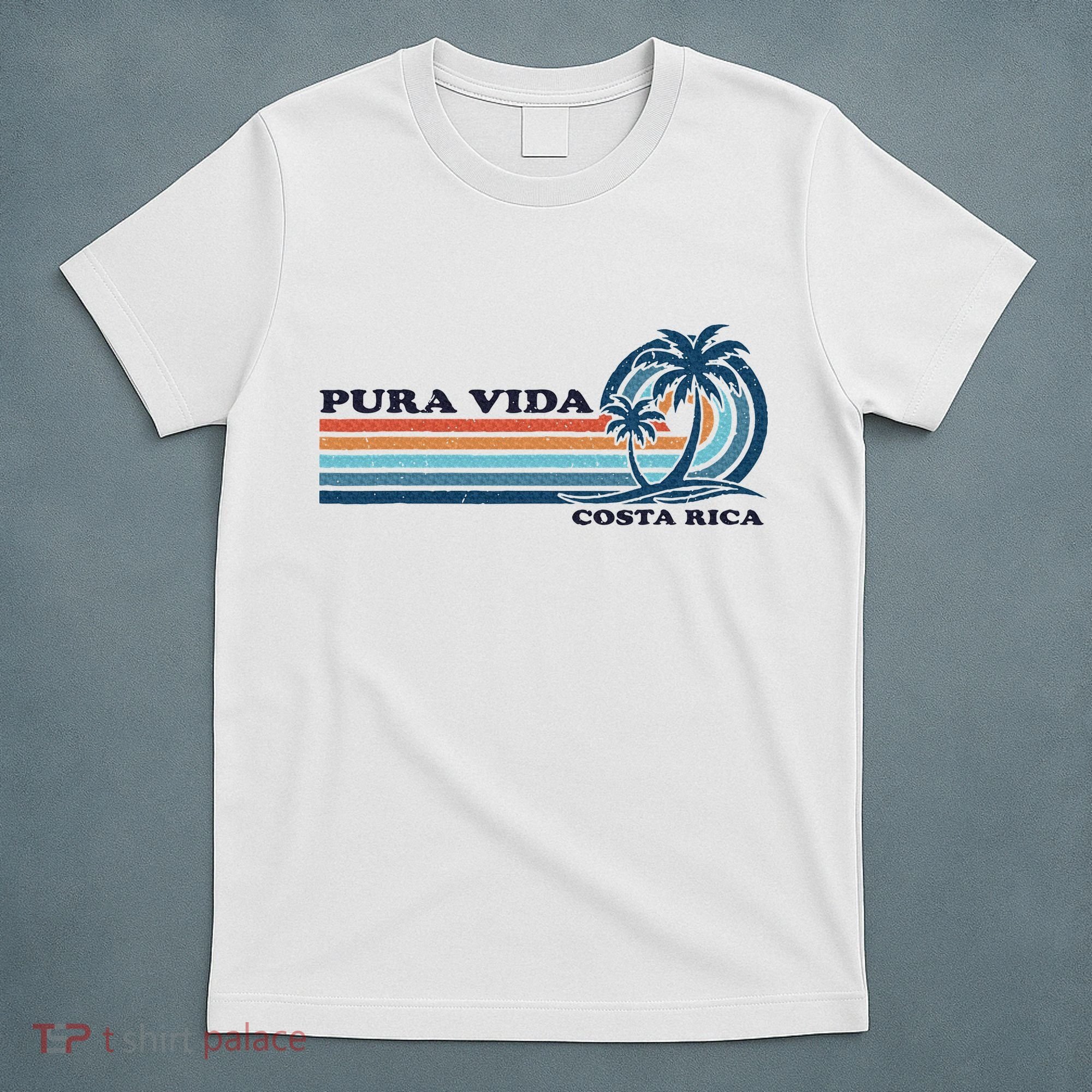 Retro Vintage Family Vacation Costa Rica Pura Vida T-Shirt