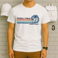 Retro Vintage Family Vacation Costa Rica Pura Vida T-Shirt thumb 6