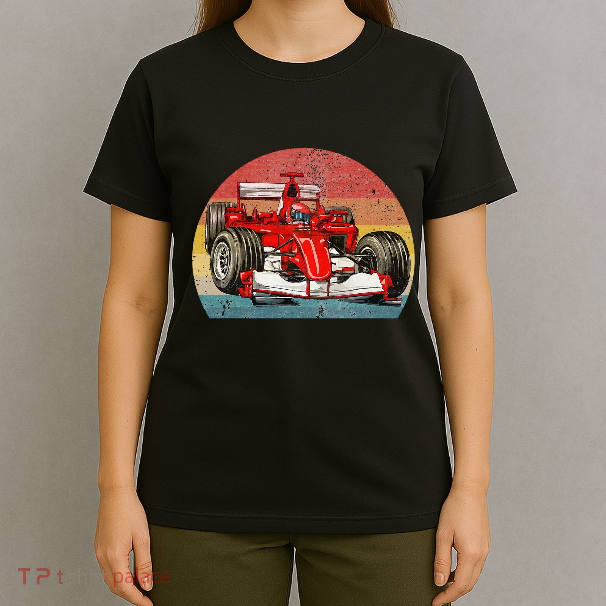 Retro Vintage Formula Racing Lovers Race Car T-Shirt