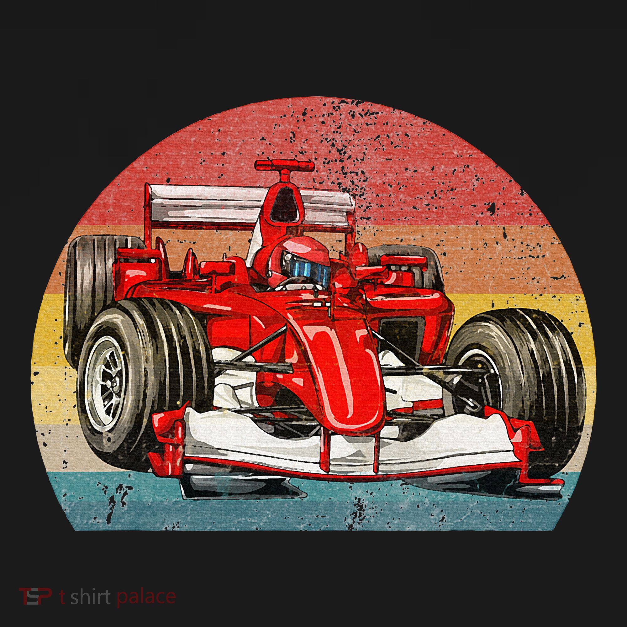 Retro Vintage Formula Racing Lovers Race Car T-Shirt