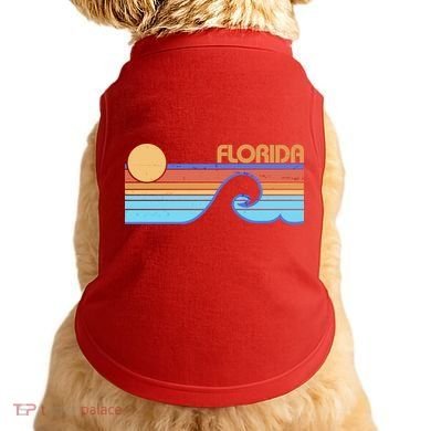 Retro Vintage Florida Sunset Wave Doggie Tank