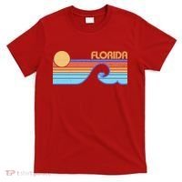 Retro Vintage Florida Sunset Wave T-Shirt thumb 0