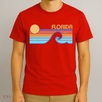 Retro Vintage Florida Sunset Wave T-Shirt thumb 3