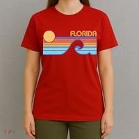 Retro Vintage Florida Sunset Wave T-Shirt thumb 4