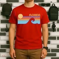 Retro Vintage Florida Sunset Wave T-Shirt thumb 6