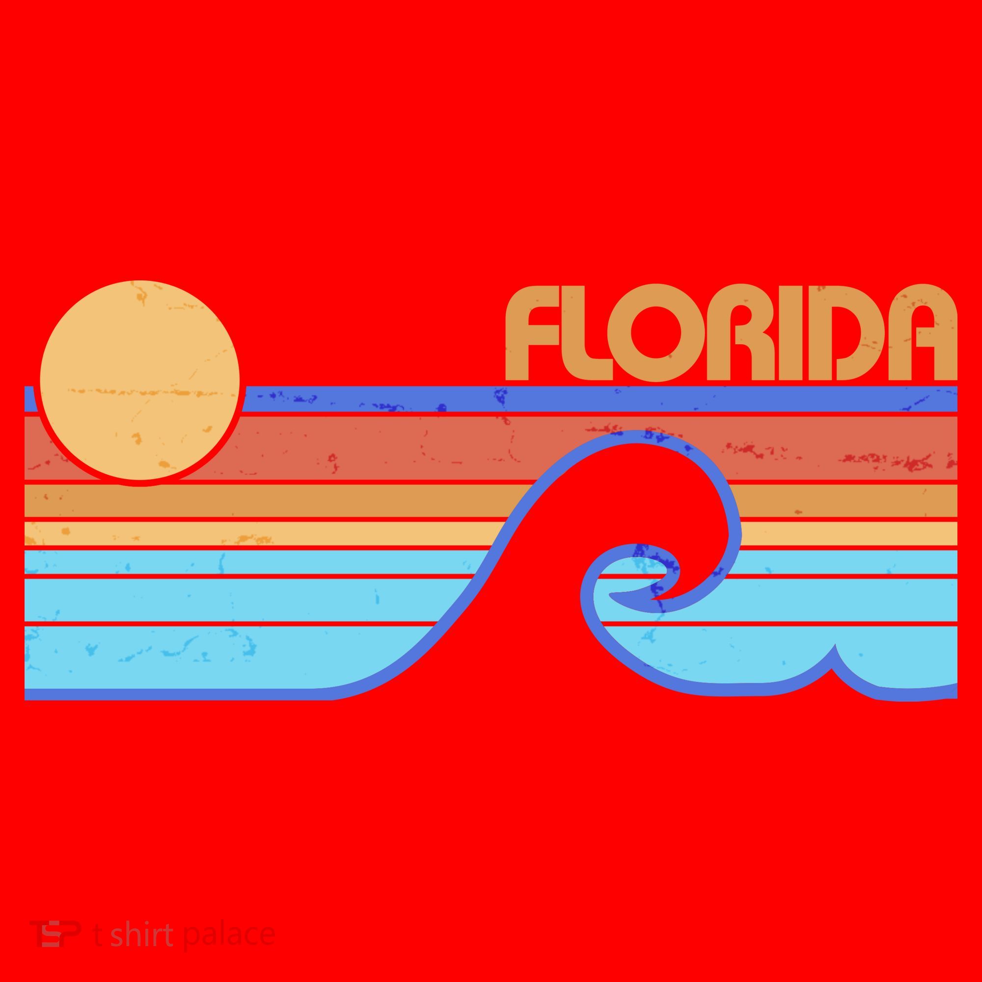 Retro Vintage Florida Sunset Wave T-Shirt
