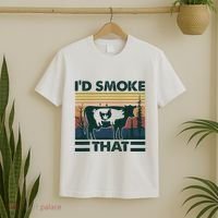 Retro Vintage Farm Animals ID Smoke That Funny Gift T-Shirt thumb 2