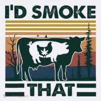 Retro Vintage Farm Animals ID Smoke That Funny Gift T-Shirt thumb 7