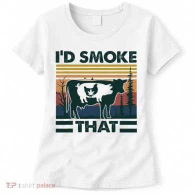 Retro Vintage Farm Animals ID Smoke That Funny Gift Women's T-Shirt