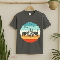 Retro Vintage Formula Racing Lovers Silhouette Race Car Fan T-Shirt thumb 2