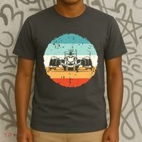 Retro Vintage Formula Racing Lovers Silhouette Race Car Fan T-Shirt thumb 3