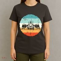 Retro Vintage Formula Racing Lovers Silhouette Race Car Fan T-Shirt thumb 4