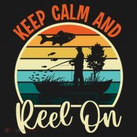 Retro Vintage Fishing Motif T-Shirt thumb 7