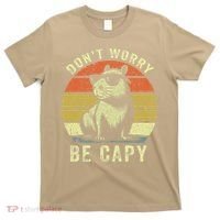 Retro Vintage Funny Capybara Dont Be Worry Be Capy T-Shirt thumb 0