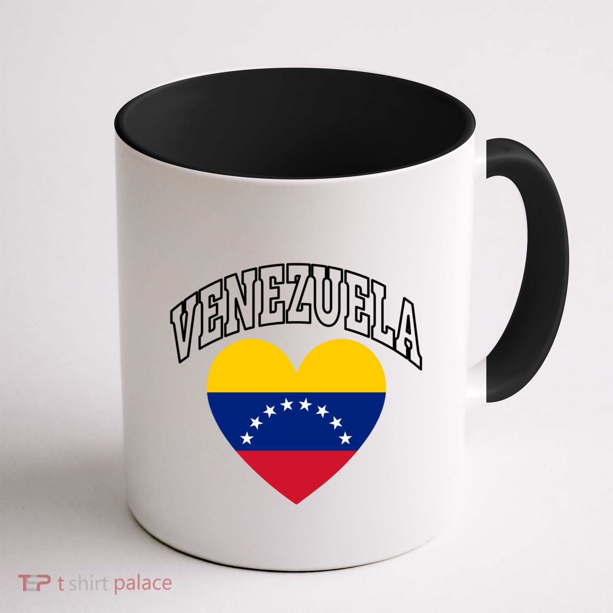 Retro Venezuela Flag Athletic Sport Heart Meaningful Gift Coffee Mug