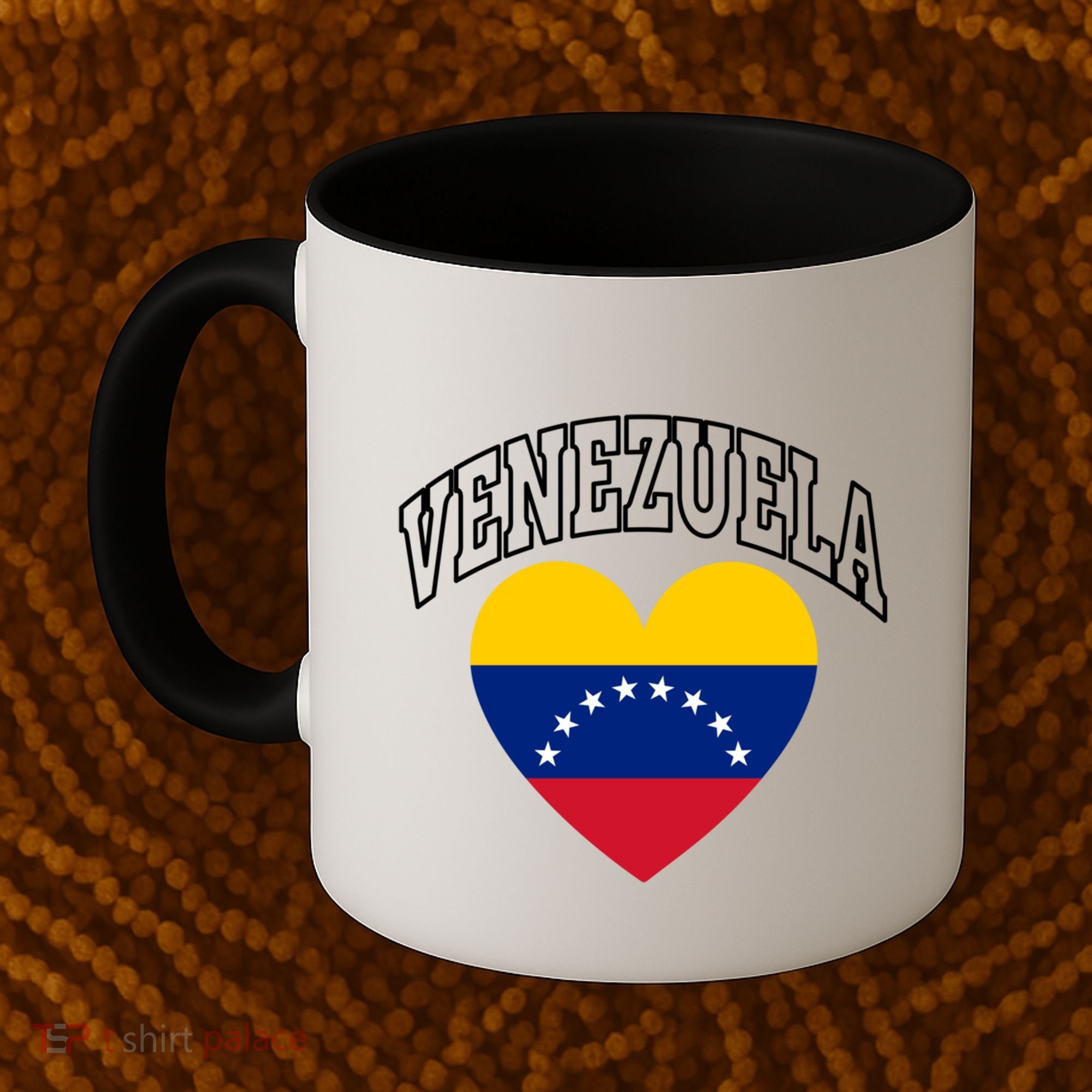 Retro Venezuela Flag Athletic Sport Heart Meaningful Gift Coffee Mug