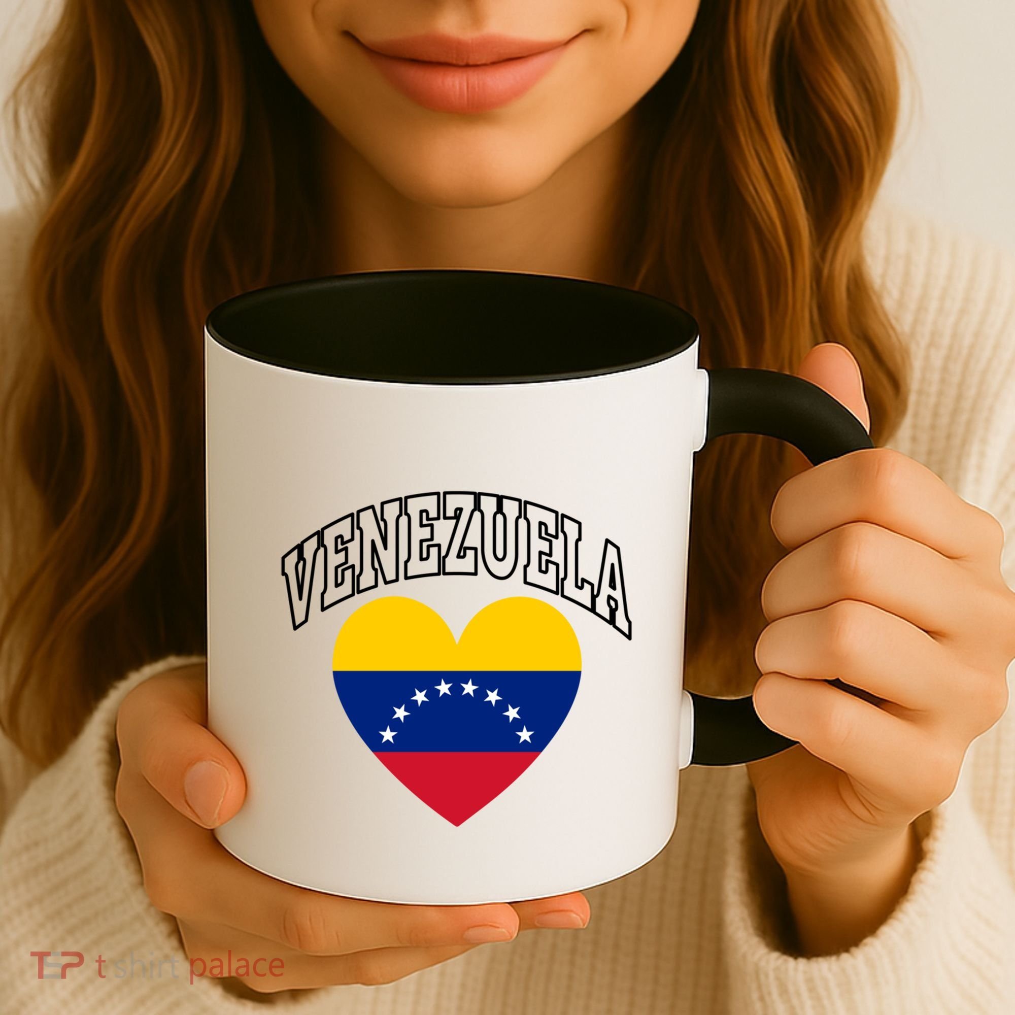 Retro Venezuela Flag Athletic Sport Heart Meaningful Gift Coffee Mug