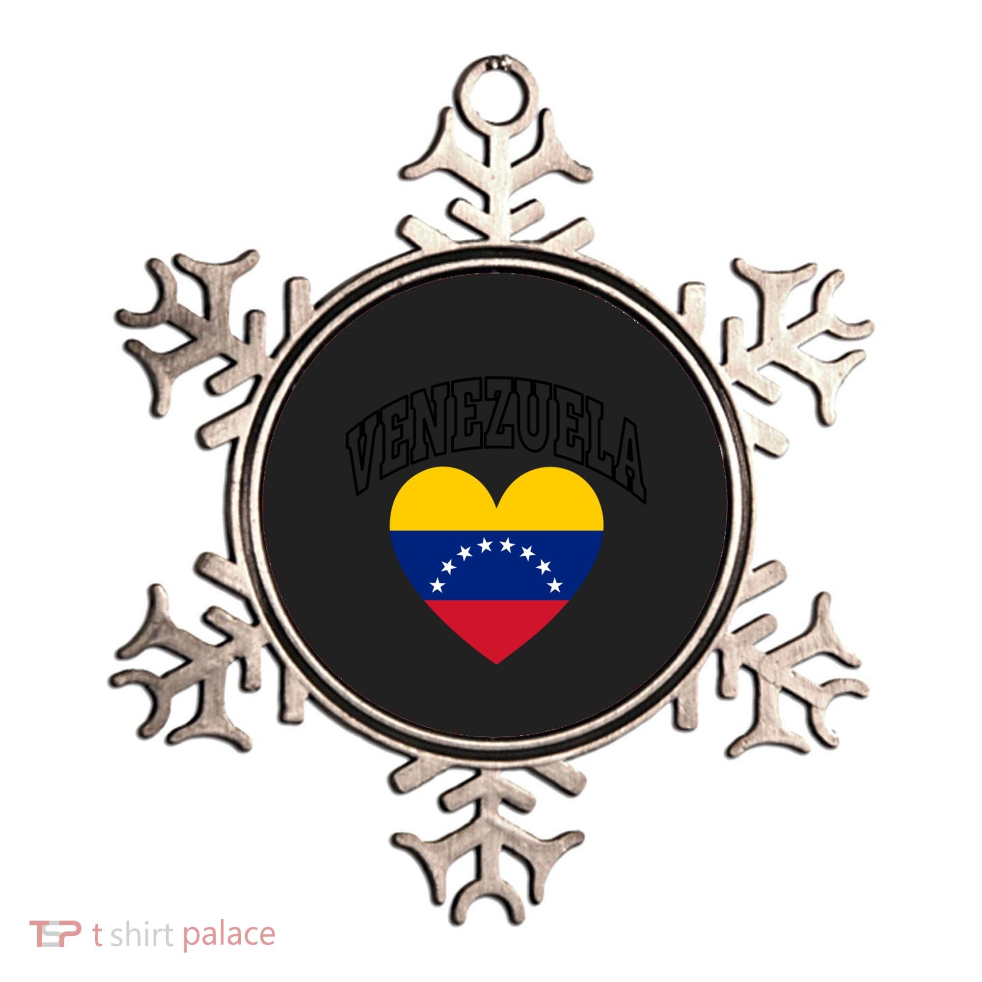 Retro Venezuela Flag Athletic Sport Heart Meaningful Gift Ornament