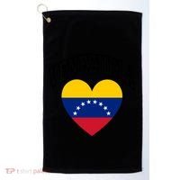Retro Venezuela Flag Athletic Sport Heart Meaningful Gift Golf Towel thumb 0