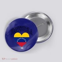 Retro Venezuela Flag Athletic Sport Heart Meaningful Gift Button thumb 0