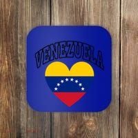Retro Venezuela Flag Athletic Sport Heart Meaningful Gift Coaster thumb 0