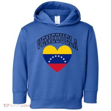 Retro Venezuela Flag Athletic Sport Heart Meaningful Gift Toddler Hoodie