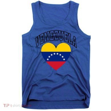 Retro Venezuela Flag Athletic Sport Heart Meaningful Gift Tank Top