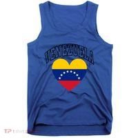 Retro Venezuela Flag Athletic Sport Heart Meaningful Gift Tank Top thumb 0