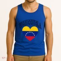 Retro Venezuela Flag Athletic Sport Heart Meaningful Gift Tank Top thumb 3