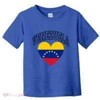 Retro Venezuela Flag Athletic Sport Heart Meaningful Gift Toddler T-Shirt thumb 0